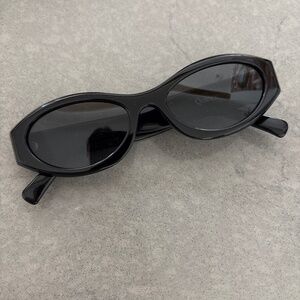 Quince Milan Black Sunglasses with Gray Lenses